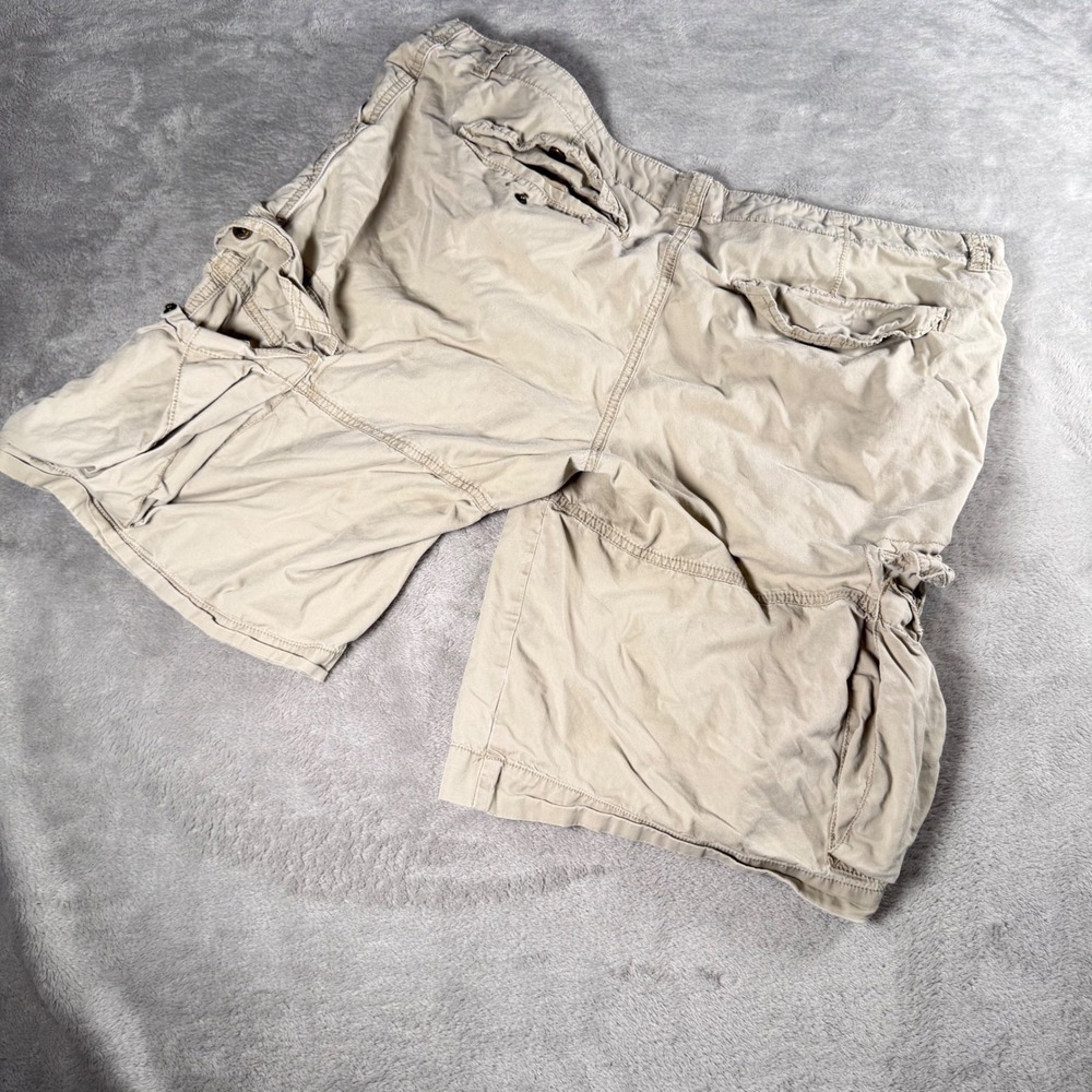 Converse One Star Mens 38 Khaki Tan Cotton Cargo Shorts Utility Hiking Casual